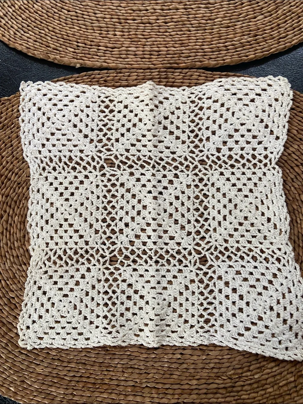 Handcrafted Cream Crochet Doily